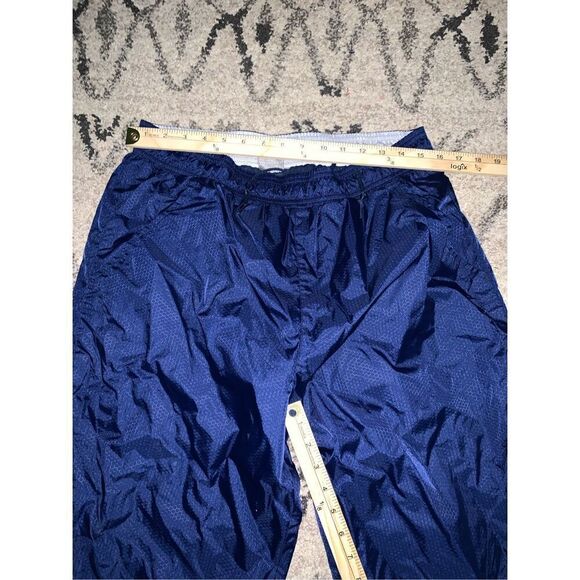 Vintage 90s Nike Mens large Distressed Mini Swoosh Lined Wide Leg Pants, Vintage - Picture 11 of 11